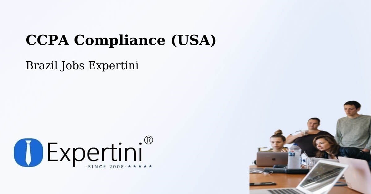 CCPA Compliance (USA) - Brazil Jobs Expertini
